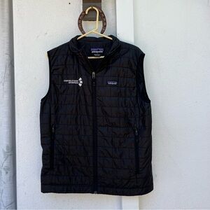 Men's Black Patagonia Nano Puff Vest (Medium)